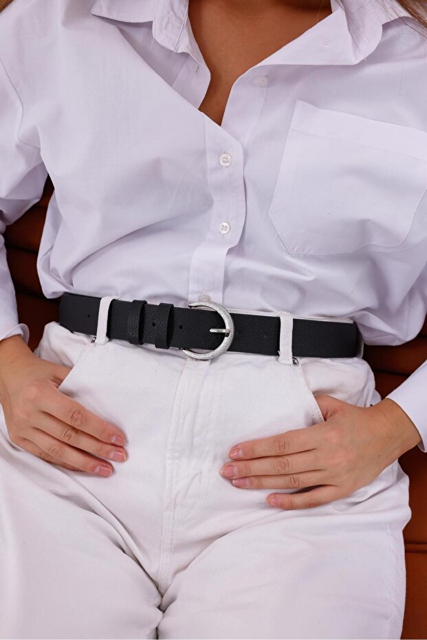 4 cm Oxide Buckle Women's Belt Trouser Belt Classic Belt Jeans Belt