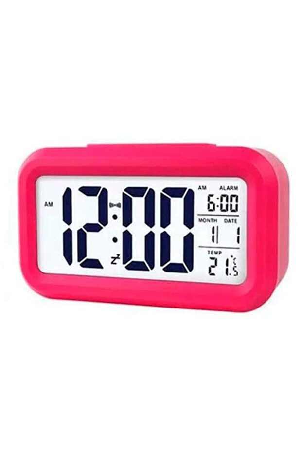 Smart Light Clock with Digital Display, Time, Date, Temperature, Strong Alarm, Ambient Light Sensor, - 2