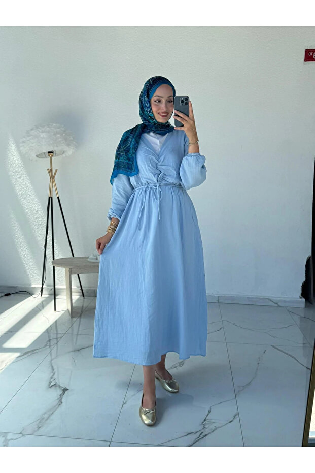 müslin kadın elbise - 1