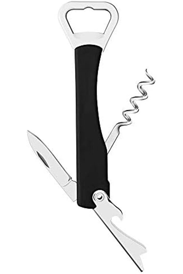 Harmoniza Bottle Opener with Corkscrew and Pocket Knife