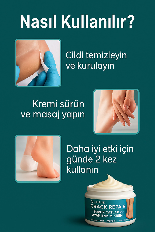 Topuk Çatlak ve Ayak Bakım Kremi - 110ML - 4