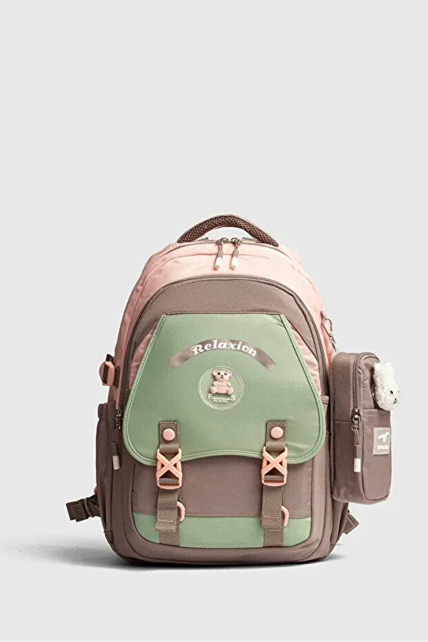 حقيبة ظهر مدرسية متعددة الأقسام ومفيدة - 5