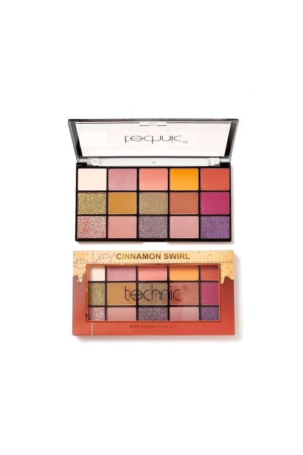 Technic Cinnamon Swirl 15-Color Pressed Eyeshadow Palette - 1