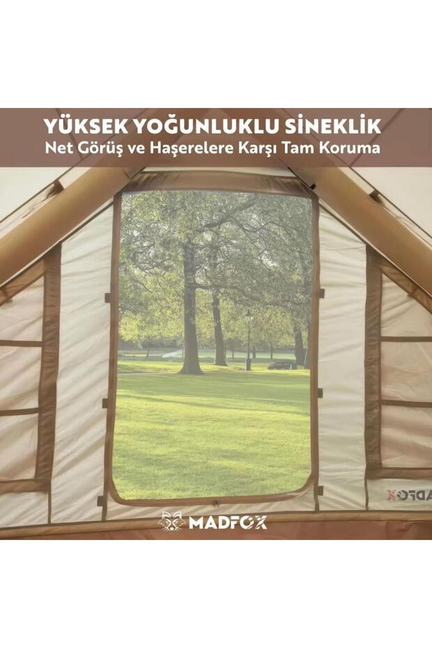 Şişme Çadır - Baca Çıkışlı - - Bigless Glamping Cotton Inflatable - 5