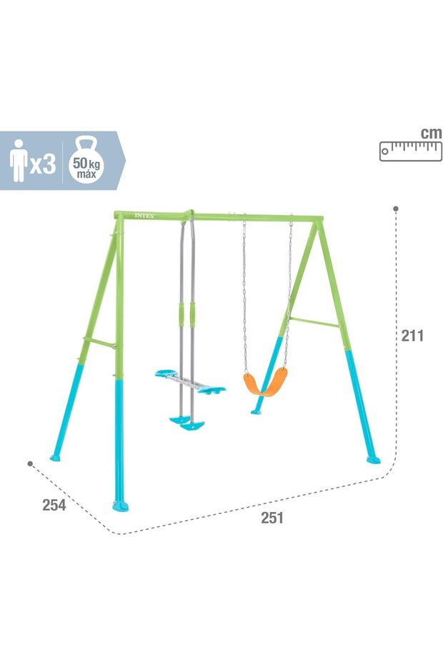 مجموعة التأرجح والانزلاق المكونة من قطعتين - 3
