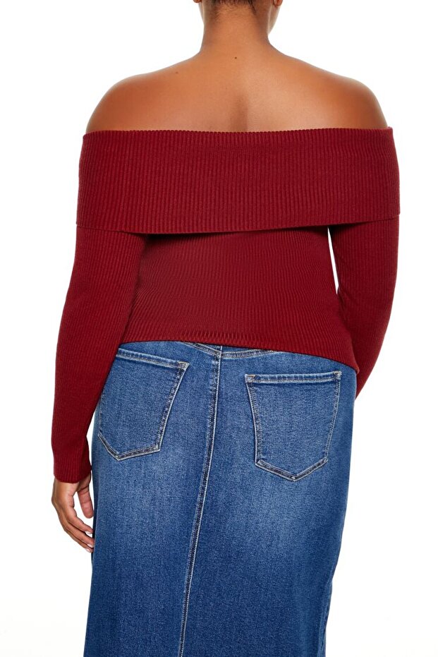 Plus Size Madonna Yaka Kazak - 3