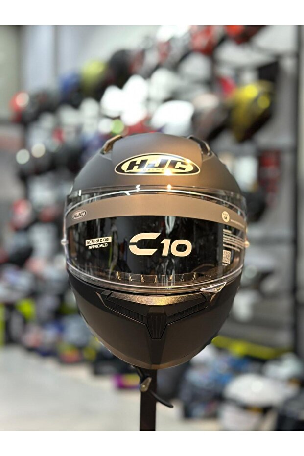 C10 KASK MAT SİYAH - 6
