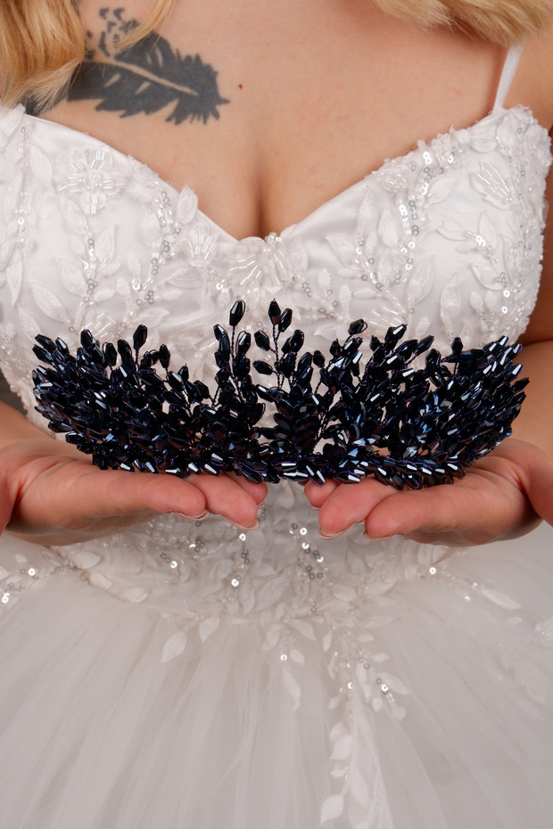 Valentina Elegant Special Design Bridal Crown Henna, Wedding and Wedding Accessory