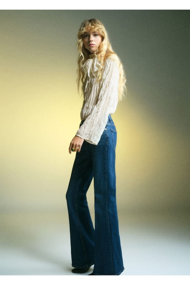 Fiyonklu dokuma bluz - 2