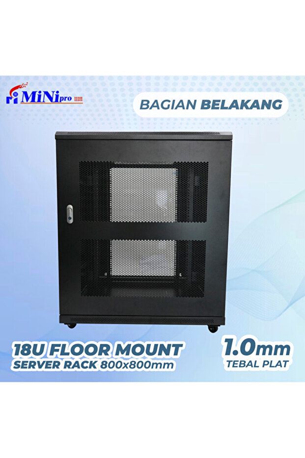 خزانة رفوف أرضية مقاس 18U - 6