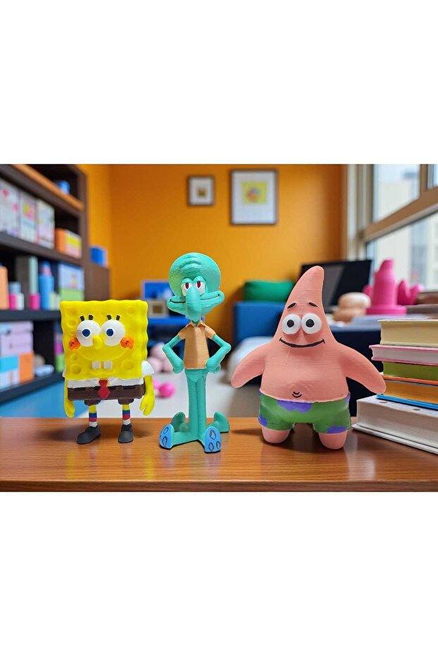 مجموعة شخصيات ديكور سبونج بوب الثلاثية - 1