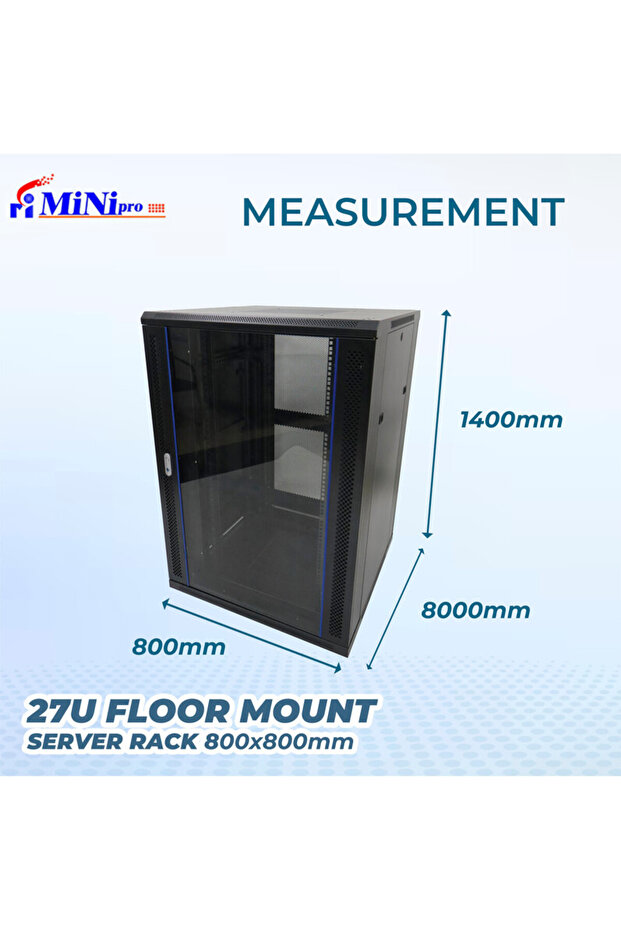 خزانة رفوف أرضية مقاس 27U - 7