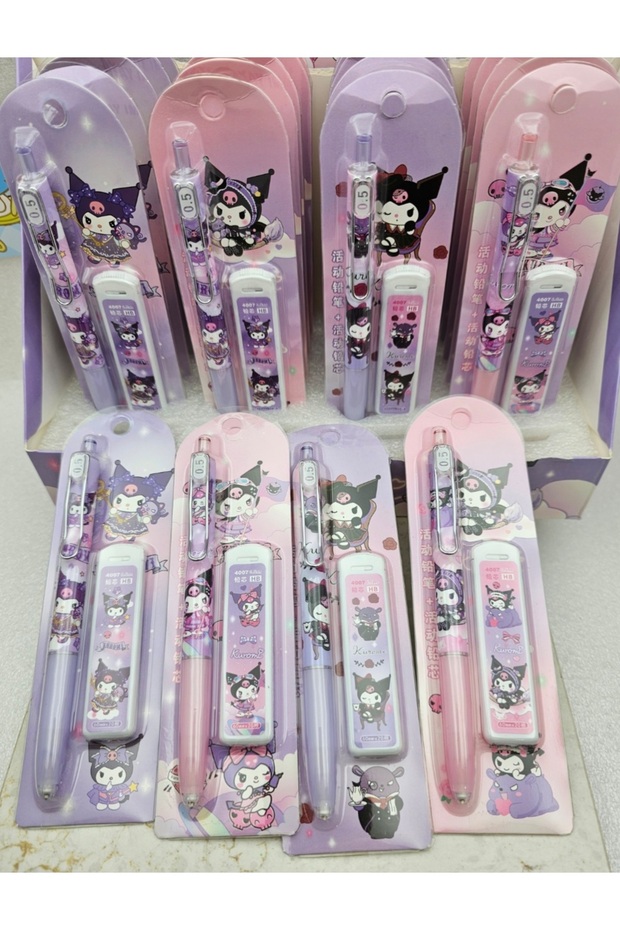 Sanrio Kuromi 0.5 Tip Luxury Pen and Pre-School Cute Gift with Tip Box Packaging, 1 Piece