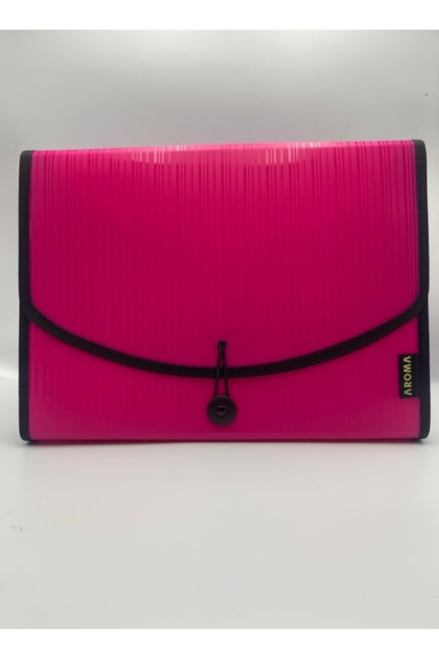 A4 Expanding File Organizer – 13 Pocket Document Folder with Elastic Closure (Pink) - 1