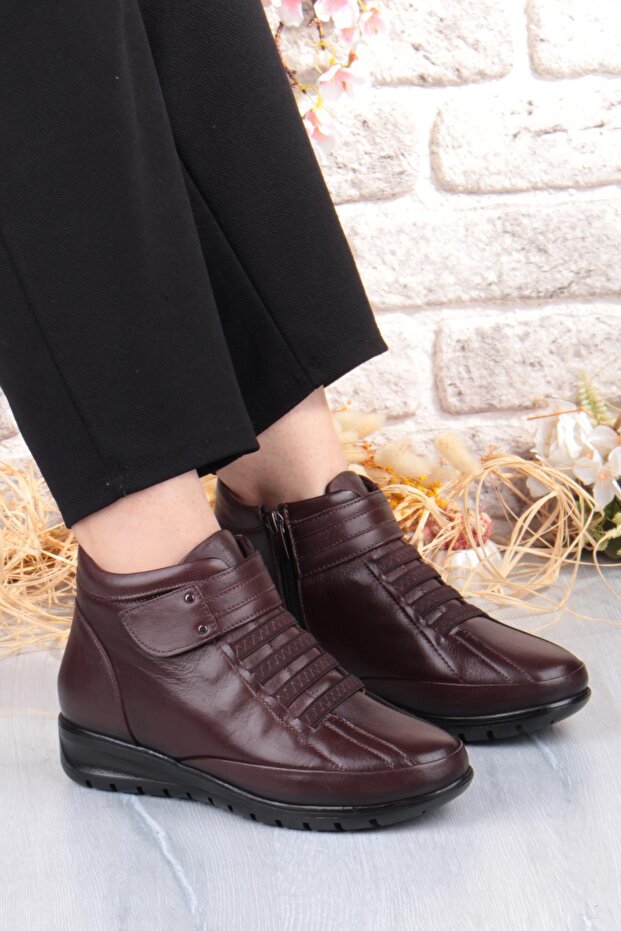 7118 Comfortable Flexible Non-Slip Sole Soft Genuine Leather Women's Boots