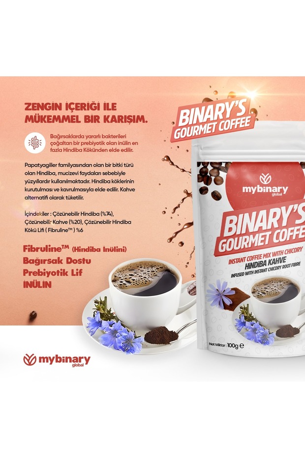 Binary’s Gourmet Coffee Hindiba Kahve 100 Gr (40 Kullanım) - 2