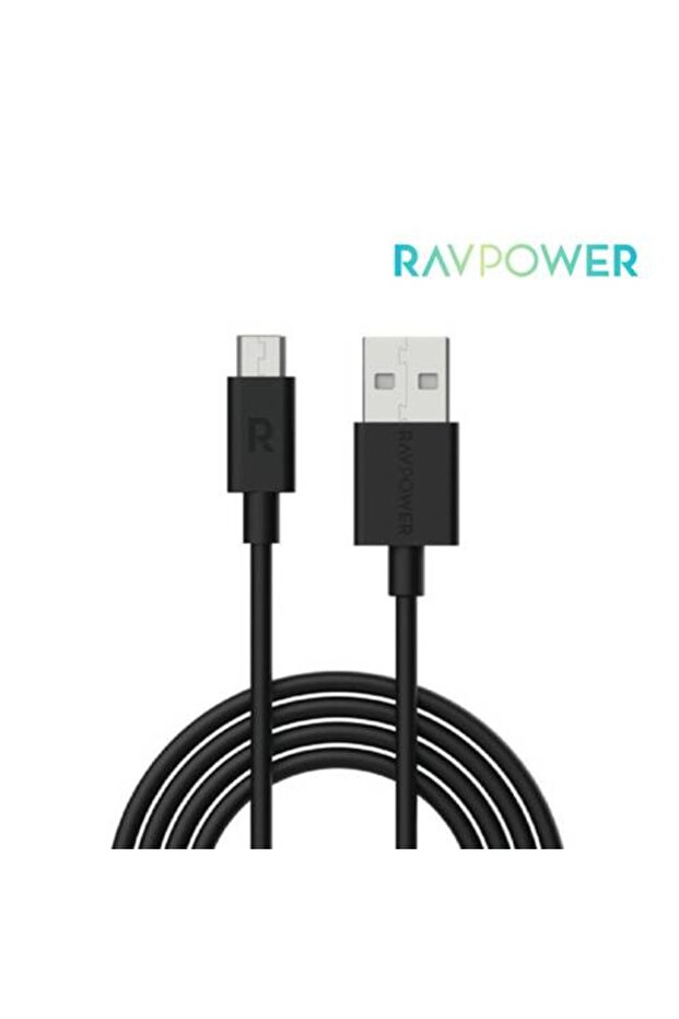 راف باور - كيبل USB الى مايكرو بطول 1 متر - أسود