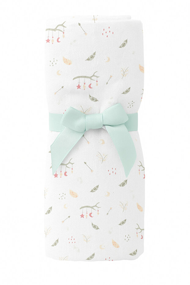 100% Cotton Muslin Baby Cover and Blanket, Swaddle, Nursing Cover, Shoulder Diaper