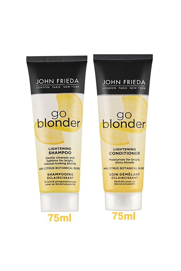 Go Blonder Sarı Saçlara Özel Işıltı Veren Şampuan 75ml+Saç Kremi 75ml Seyahat boy - 1