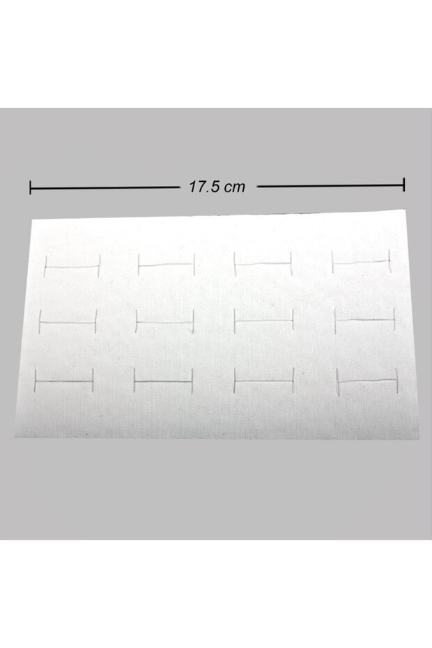 صندوق خواتم من إم إس إيه-شوب يحتوي على 12 قطعة، إسفنجي-أبيض - 1