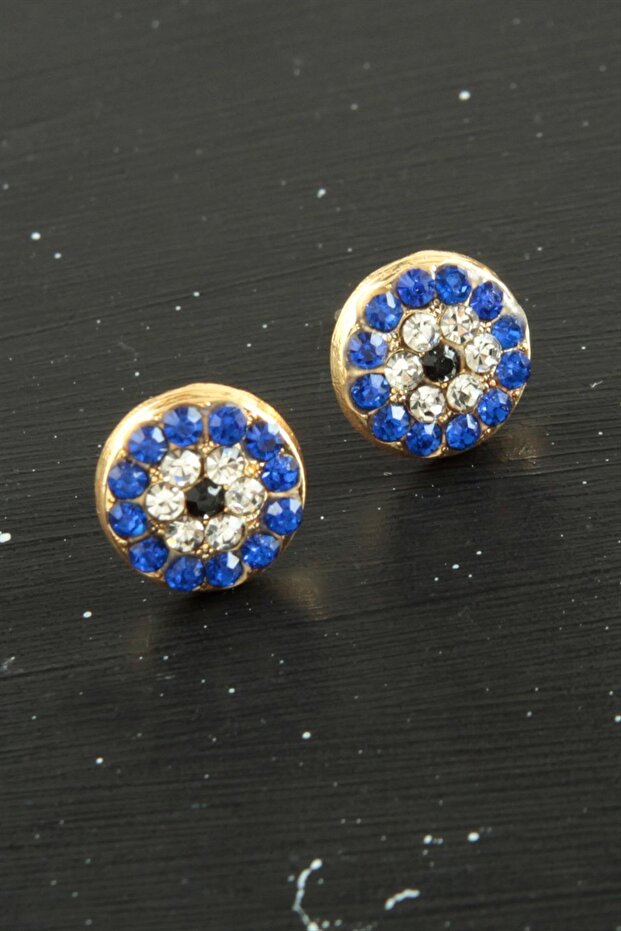 أقراط صغيرة من حجر العين الشريرة - 1