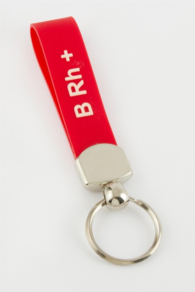 B Rh Positive Blood Group Keychain