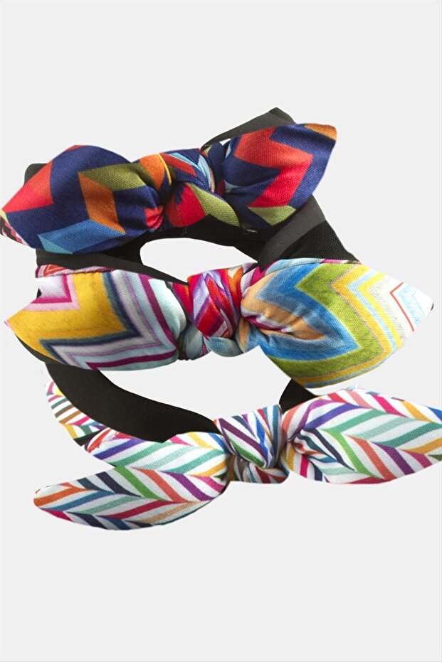 تاج على شكل أذن قطة منقوشة بنمط الكليم - 3