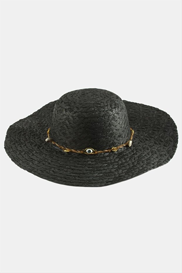 Eye Knitted Chain Straw Hat