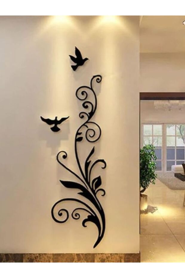 Emaaz LLC - Acrylic 3d Birds Wall Decal | Creative Happiness Bird for Entrance & Door