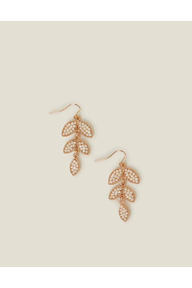 Yaprak Küpe Gold - 1