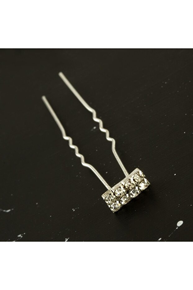 Rectangular Stone Hairpin