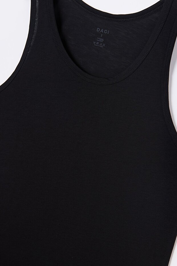 قميص داخلي رجالي مشروط بأشرطة سميكة - 4