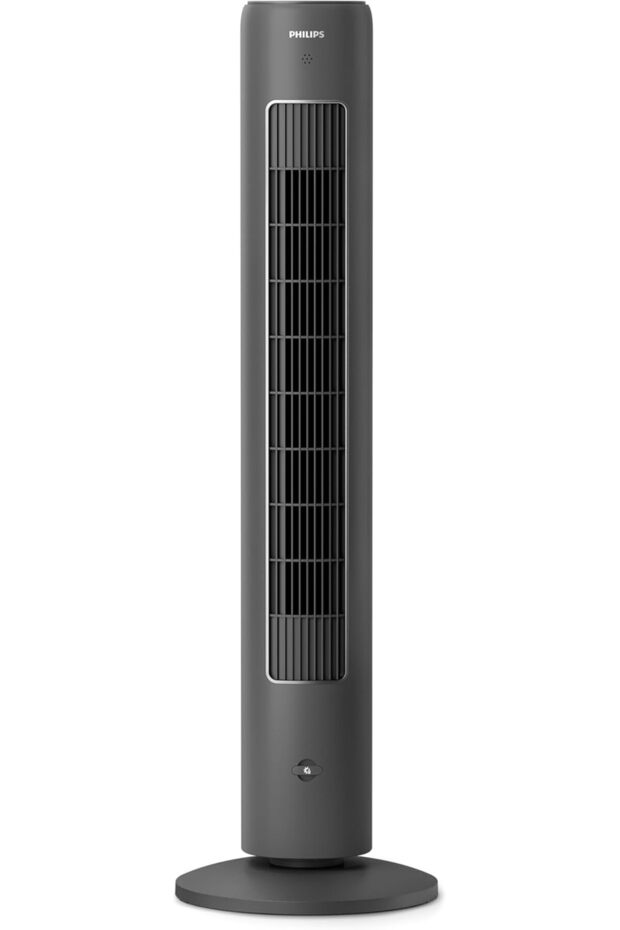 مروحة برجية سلسلة 5000 - 40 واط، 3 سرعات، وضع السكون، موزع للعلاج بالروائح، جهاز تحكم عن بعد، - 1