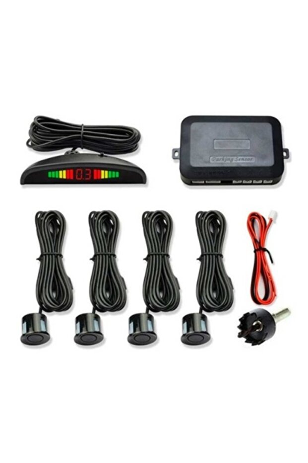 Auto Parking Sensor Kit with 4 Sensors, Display, and Buzzer - 1