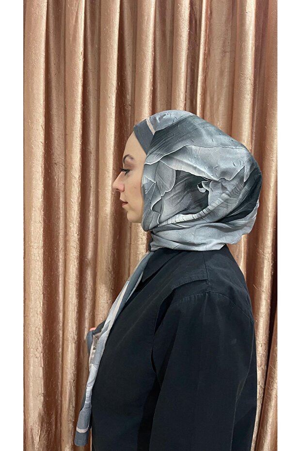 Lale desen kraş bambu şal. - 2