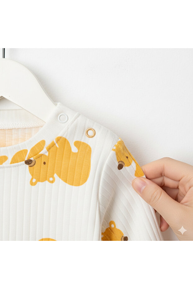 Bear Patterned Baby Set - 2