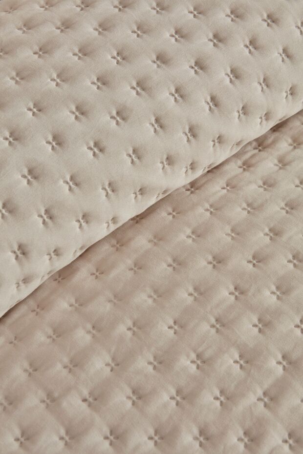 مفرش سرير فردي ناعم من Breeze Ecru - 5