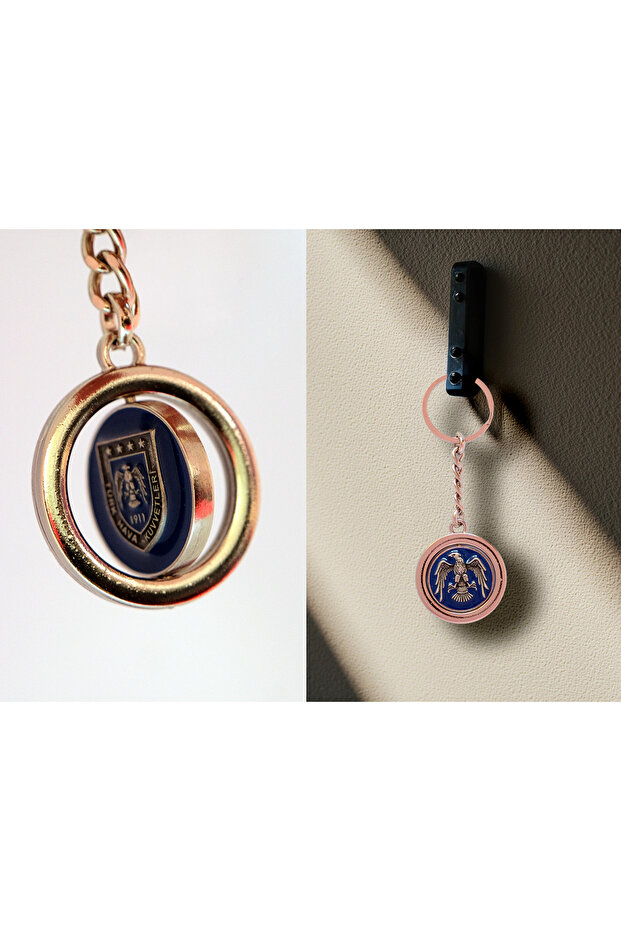 Turkish Air Force Force Stainless Steel Double Face Keychain