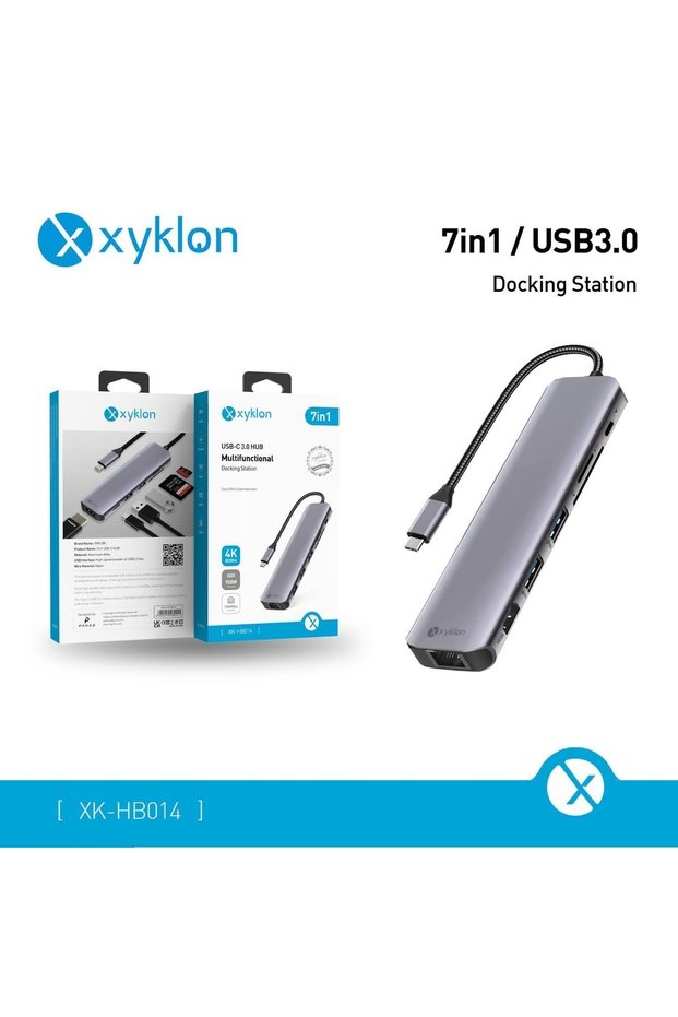 7 In 1 Hub Usb C Adapter Type C To Hdmi-compatible With Usb 3.0 Sd Tf Card Reader For MacbooK