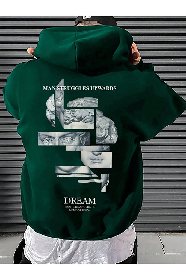 Ανδρικό μπλουζάκι Basic – oversized Casual στυλ - 3