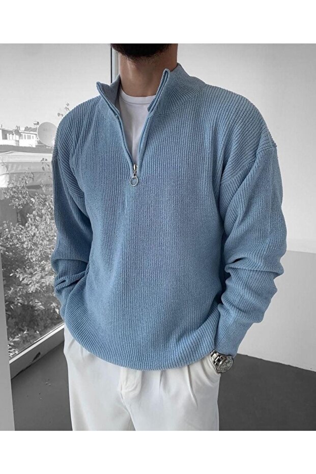 Half-Zip Knit Men's Sweater
