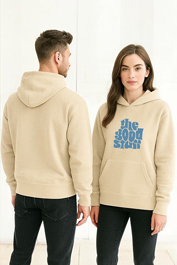 سويت شيرت بقلنسوة مطبوعة ملونة من The Good Stuff