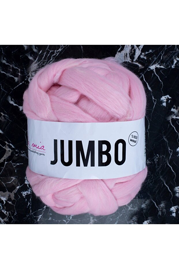 La Mia Jumbo Pembe Dev Yün El Örgü İpi - J9 - 1