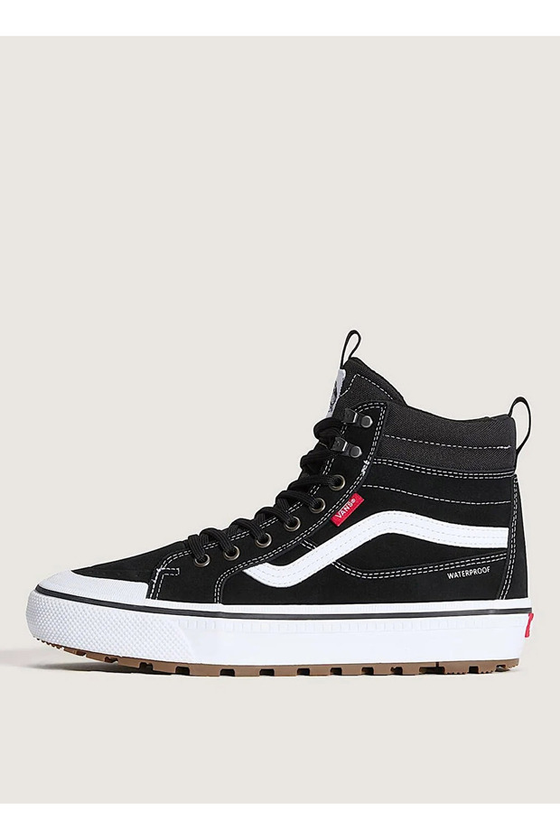 Vn000Daqba21-Mte Sk8-Hi Waterproof Black Suede + Leather Men's Lifestyle Shoes