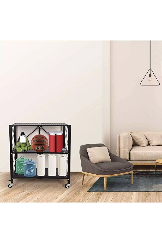3-Tier Foldable Storage Shelves - 1