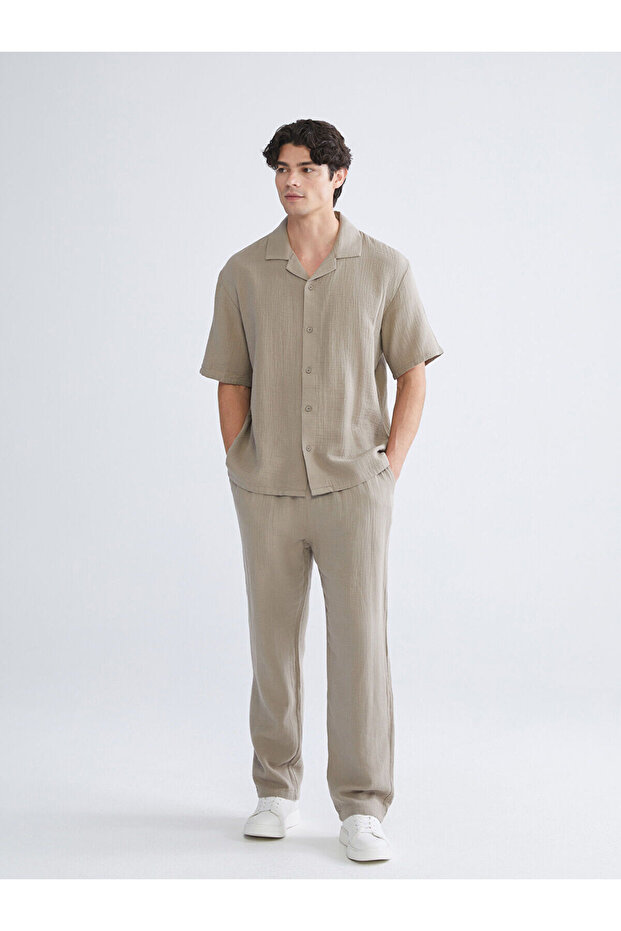 Xside Brown Comfortable Fit Men's Pants