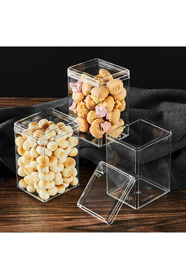 Acrylic Rectangular Tall Box, Set of 6 - 2