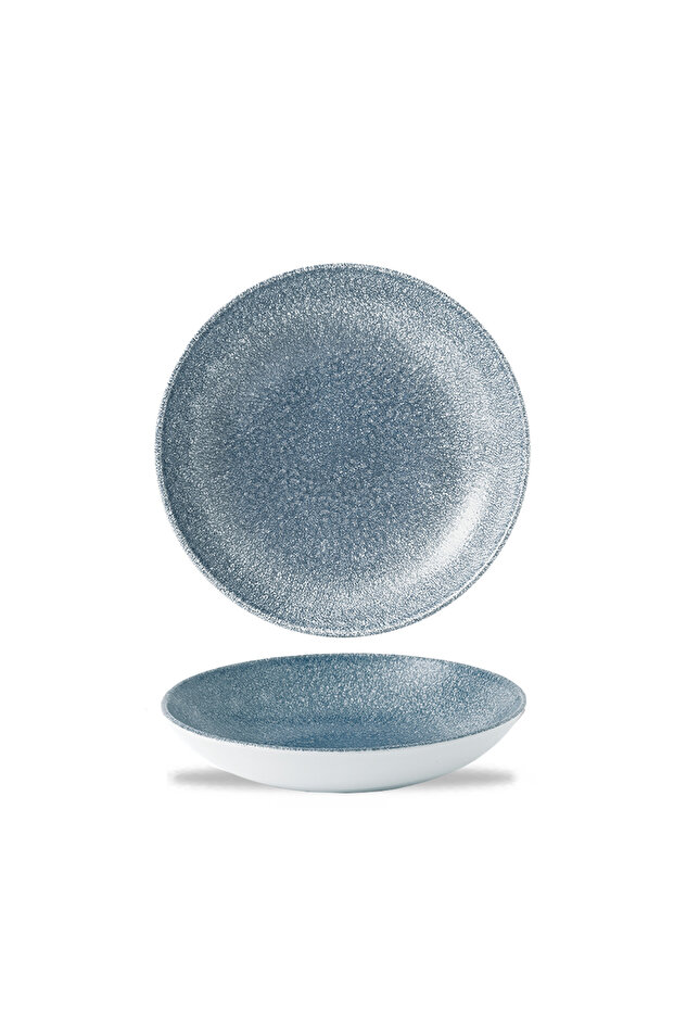 Studio Prints Raku Topaz Blue Coupe Bowl –18.2cm