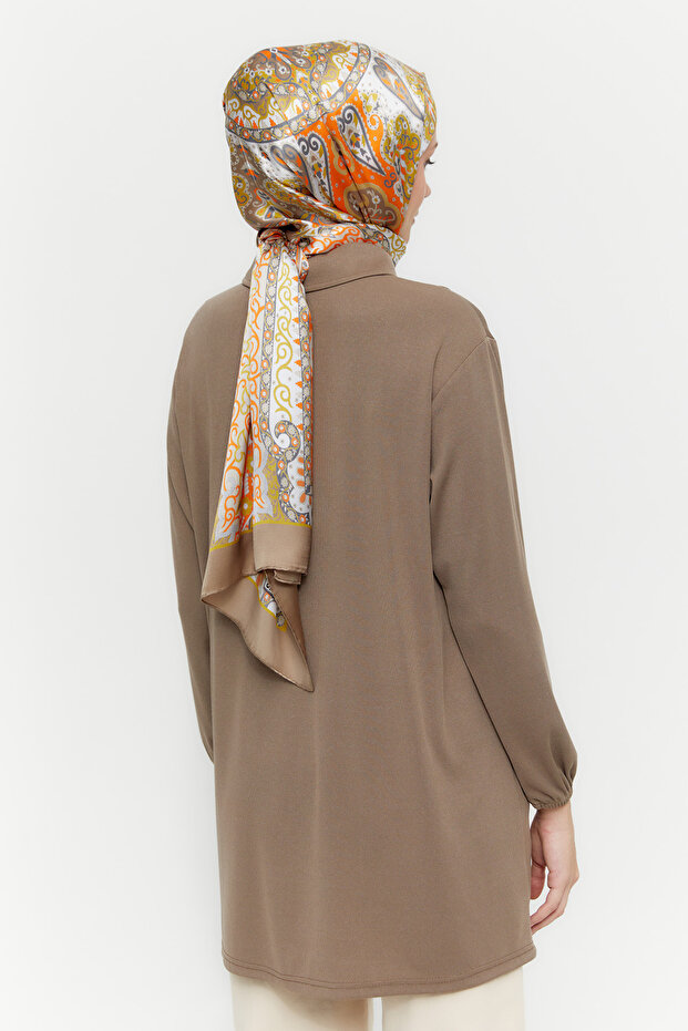 Fermuarlı Örme Tunik - 6