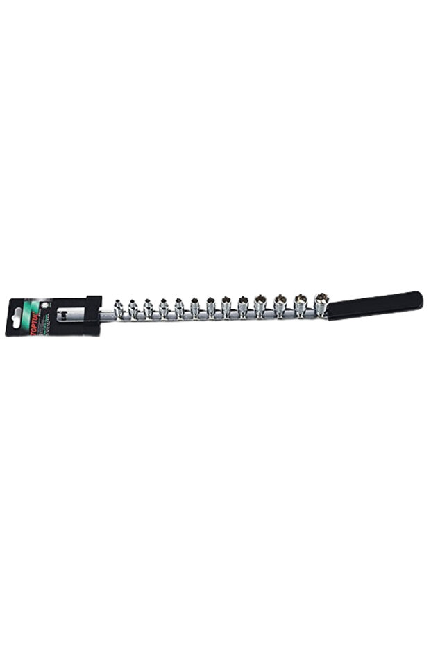 Set of 13 GAAQ1301 socket wrenches, with 1/4 inch square drive, hexagonal profile, available - 1
